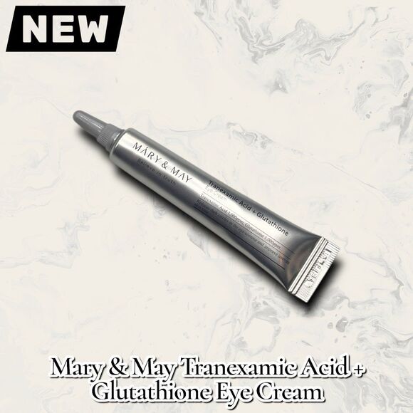 New – Mary & May Tranexamic Acid + Glutathione Eye Cream | Brightening Dark Circ - Picture 3 of 6
